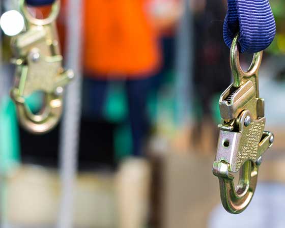 safety harnesses for aerial lifting platforms